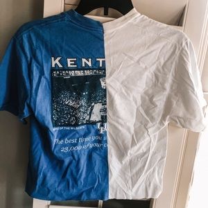 KENTUCKY STADIUM X WHITE HALF AND HALF SHIRT